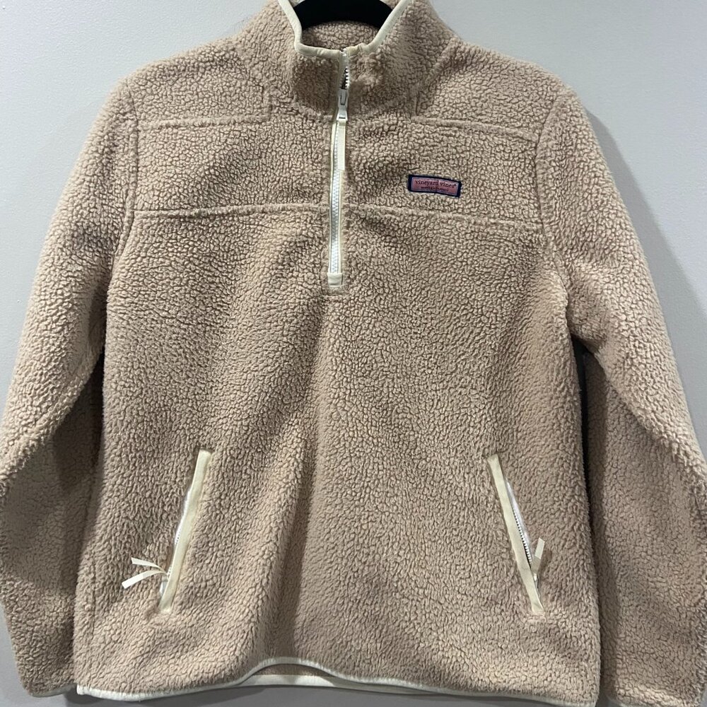 Vineyard Vines Quarter Zip Sherpa Shep Shirt Size S